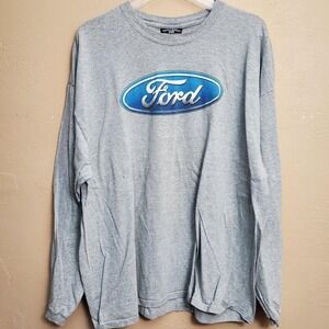 Grey Ford long sleeve shirt with blue logo